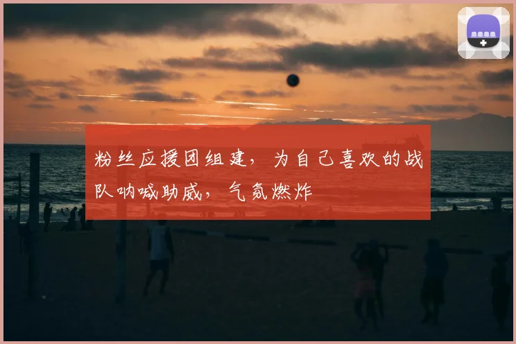 粉丝应援团组建，为自己喜欢的战队呐喊助威，气氛燃炸